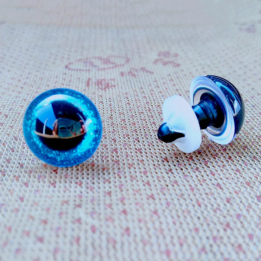 ✨ Lot de 20 Yeux de Sécurité 3D Pailletés