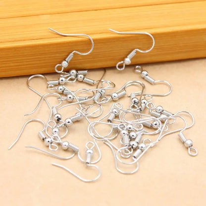 ✨ 100/200 pcs Crochets d’Oreilles Inox Hypoallergéniques