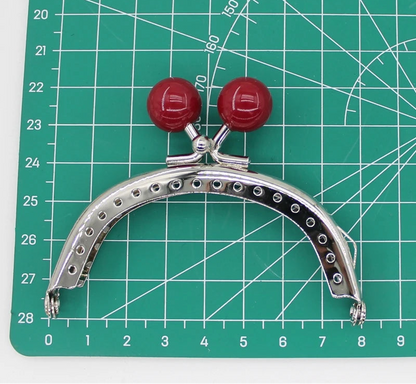 🧡 Fermoir Métal Argenté 8CM