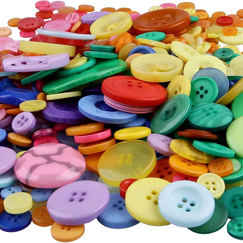 🎨 Lot de 70 à 100 Boutons Ronds Colorés