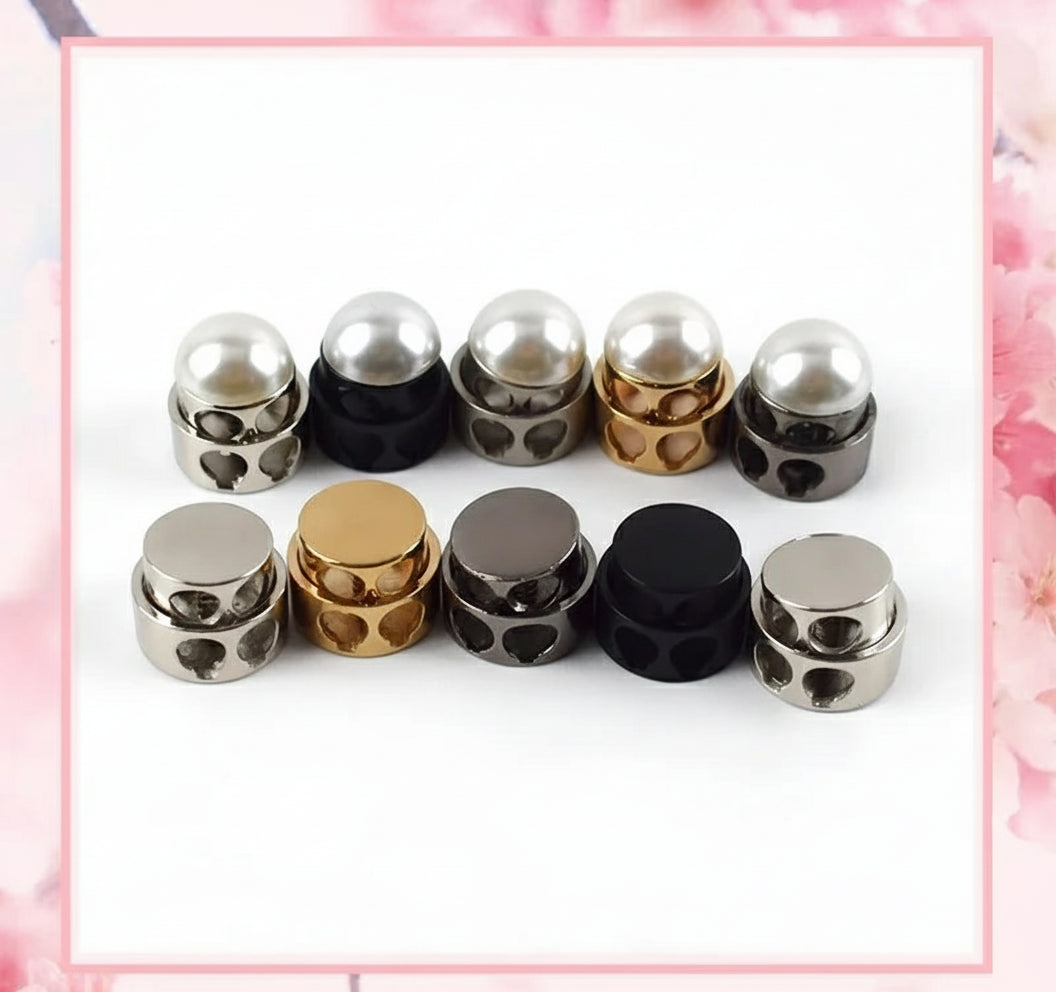 🔩 10pcs Bloque-Cordon Métal à Ressort