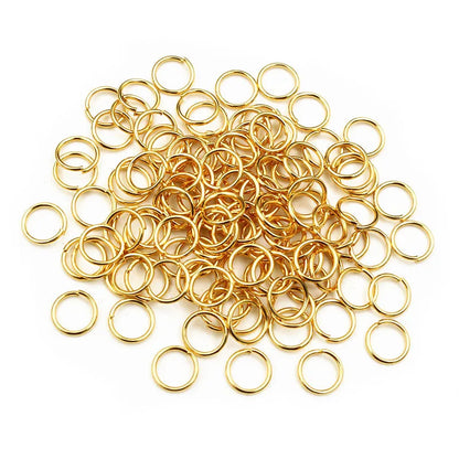 200pcs Anneaux Ouverts 8mm en Acier Inoxydable