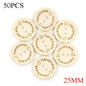 🪵 Lot de 50 Boutons Bois "Handmade With Love"