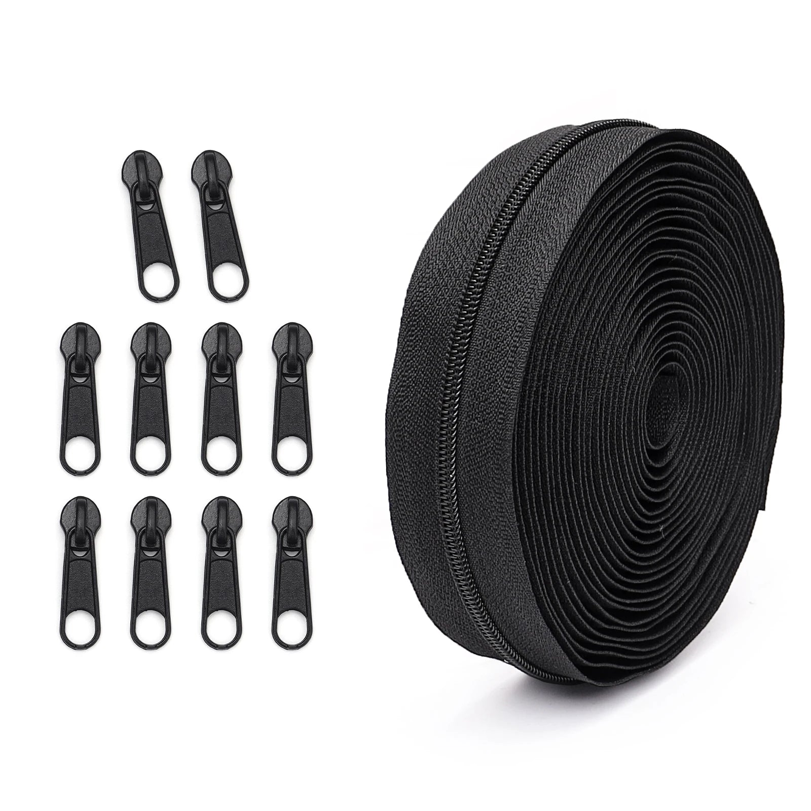 🧵 Set Fermeture Éclair + 10 Curseurs assortis