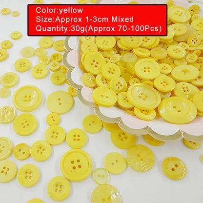 🎨 Lot de 70 à 100 Boutons Ronds Colorés
