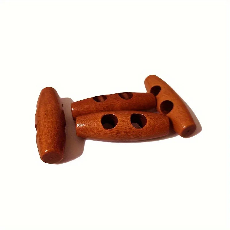 🌿 Lot de 50 Boutons en Bois Naturel