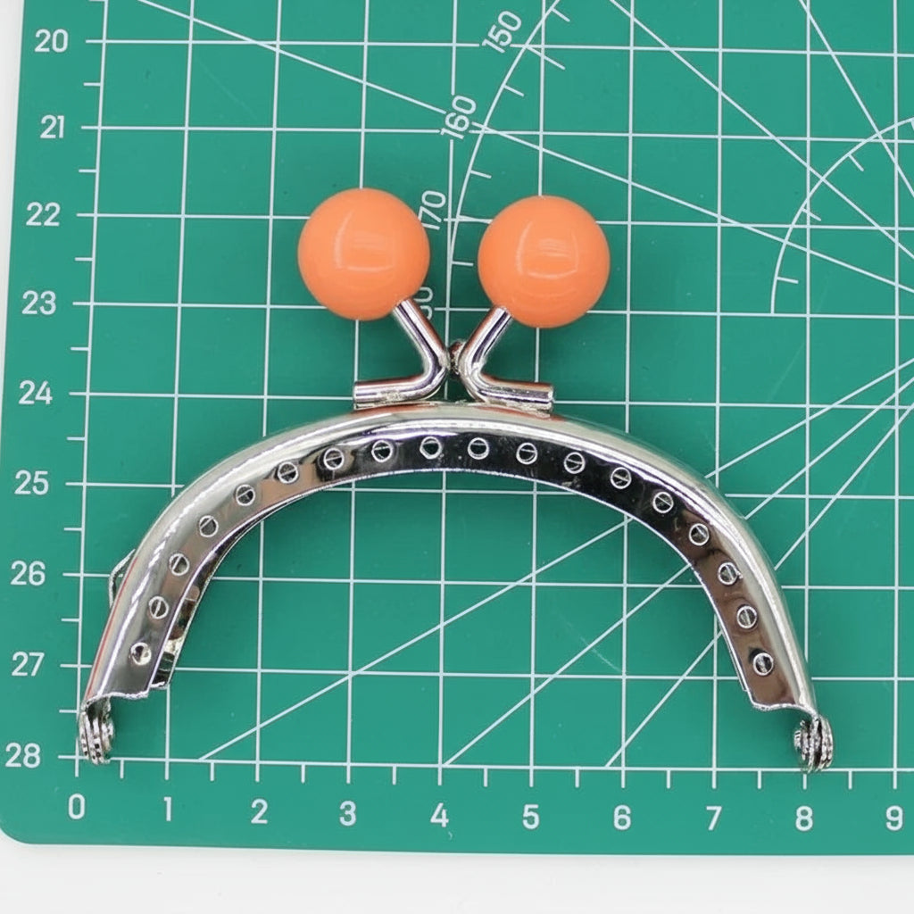 🧡 Fermoir Métal Argenté 8CM