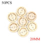 🪵 Lot de 50 Boutons Bois "Handmade With Love"
