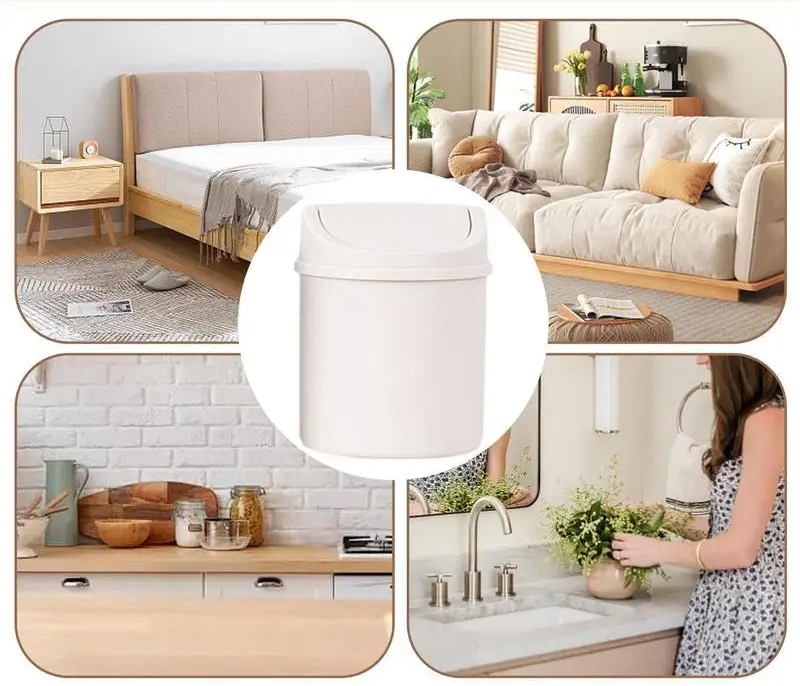 🗑️ Mini Poubelle de Bureau avec Couvercle