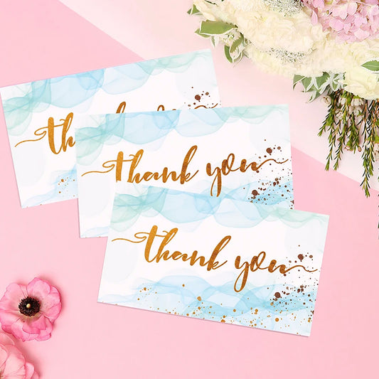 💌 Cartes "Merci pour votre commande" – 50 pièces