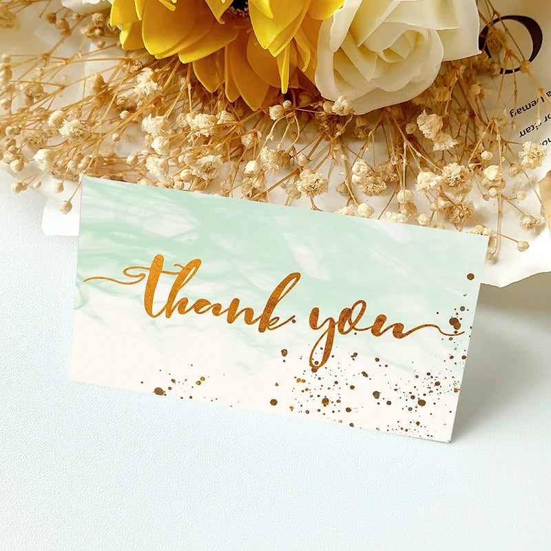 💌 Cartes "Merci pour votre commande" – 50 pièces