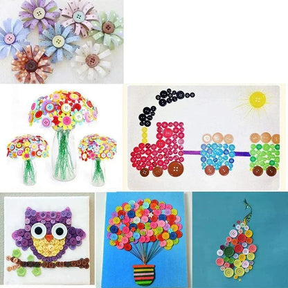 🎨 Lot de 70 à 100 Boutons Ronds Colorés