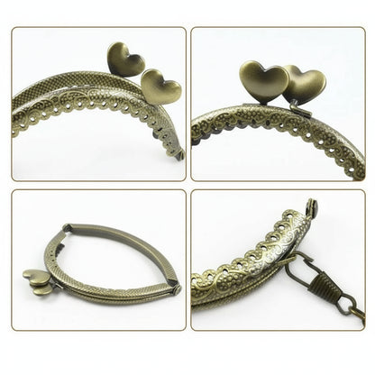 👛 Fermoir Métal Embossé 8,5 cm