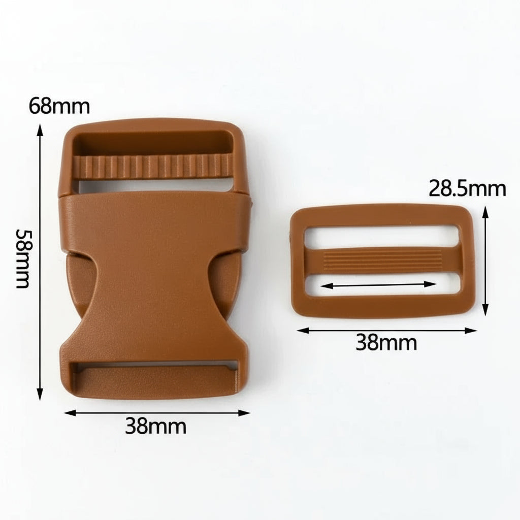 🔗 Lot de Boucles en Plastique – 38 mm