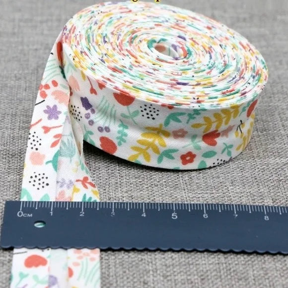 🌸 Biais Fleuri 100% Coton