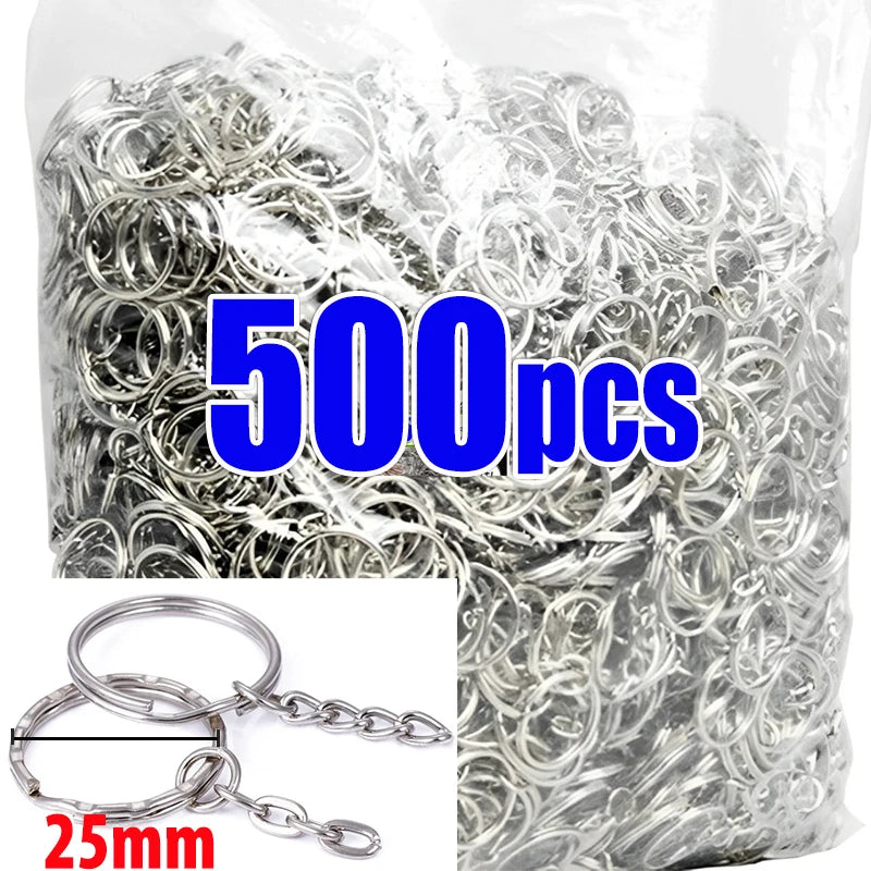 🔗 50 à 500pcs Anneaux Porte-Clés