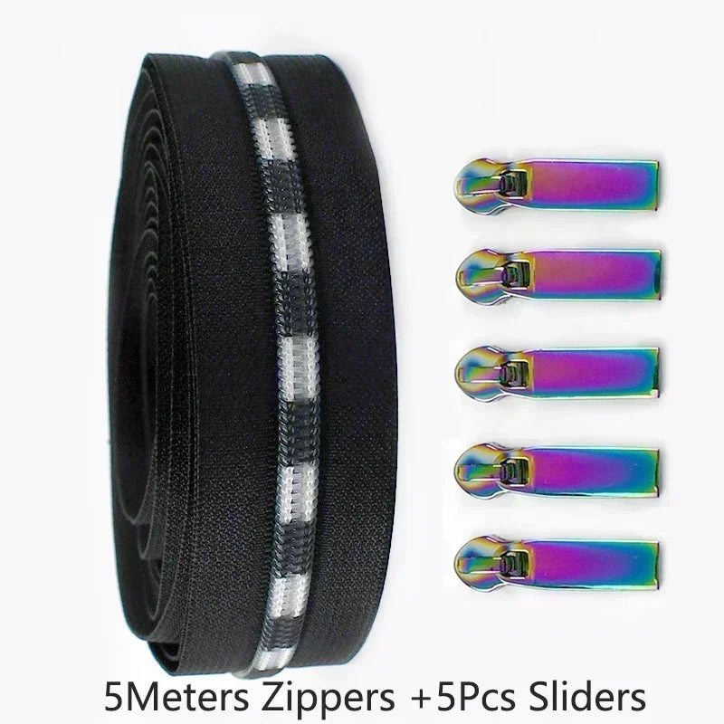 🧵 Fermeture Éclair Nylon + Curseurs inclus