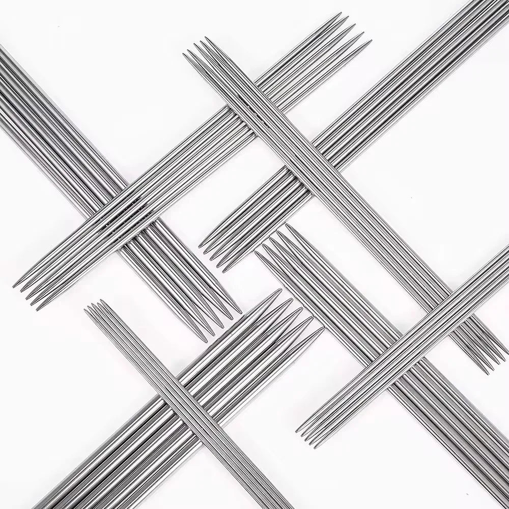 🧶 Set d’Aiguilles à Tricoter en Acier Inoxydable