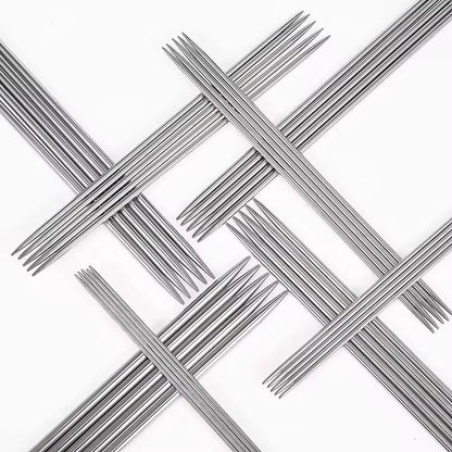 🧶 Set d’Aiguilles à Tricoter en Acier Inoxydable