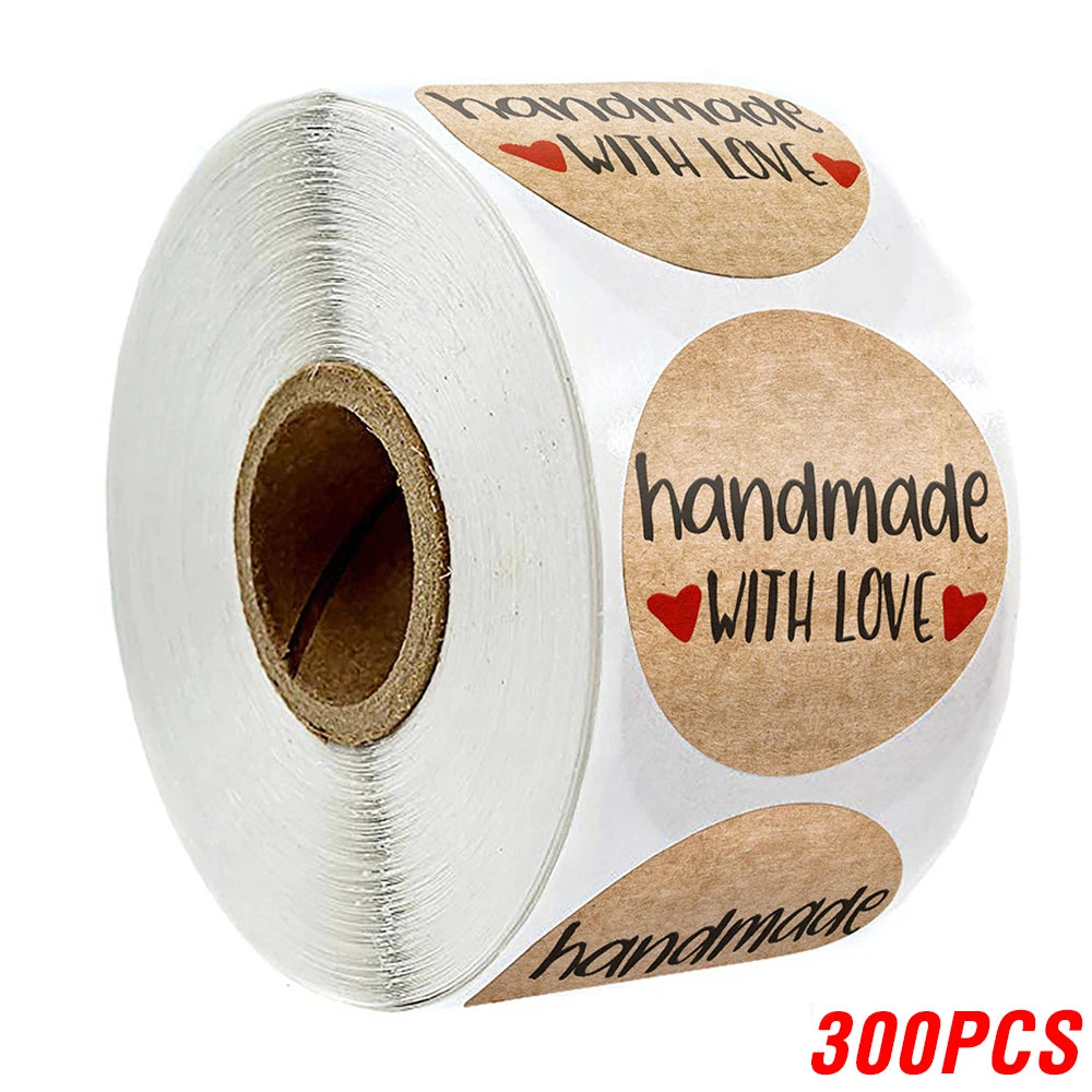 🧡 Stickers "Handmade With Love"