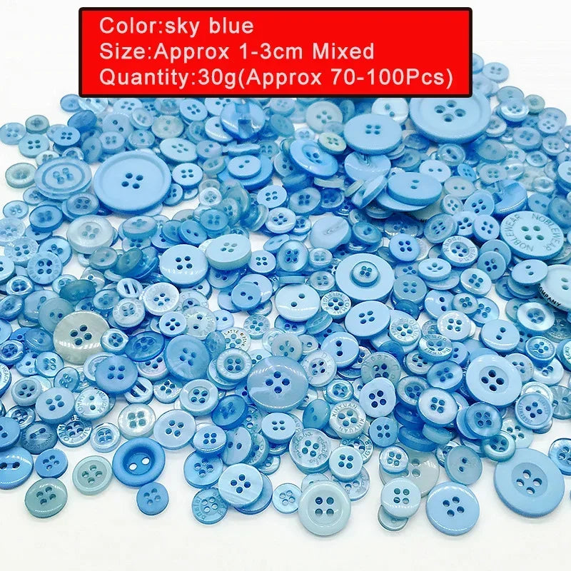 🎨 Lot de 70 à 100 Boutons Ronds Colorés