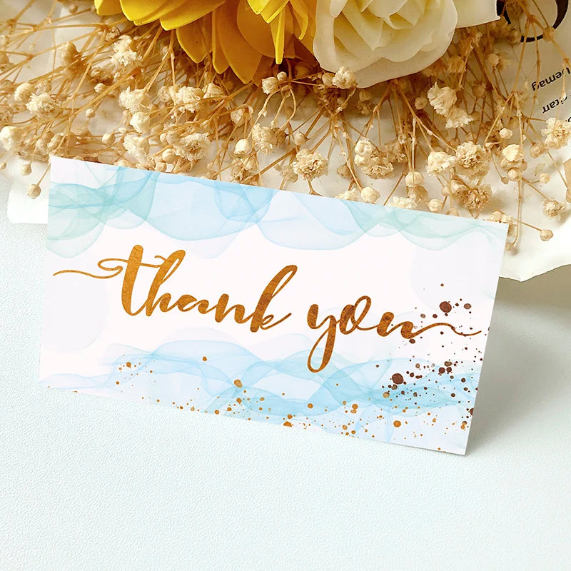 💌 Cartes "Merci pour votre commande" – 50 pièces