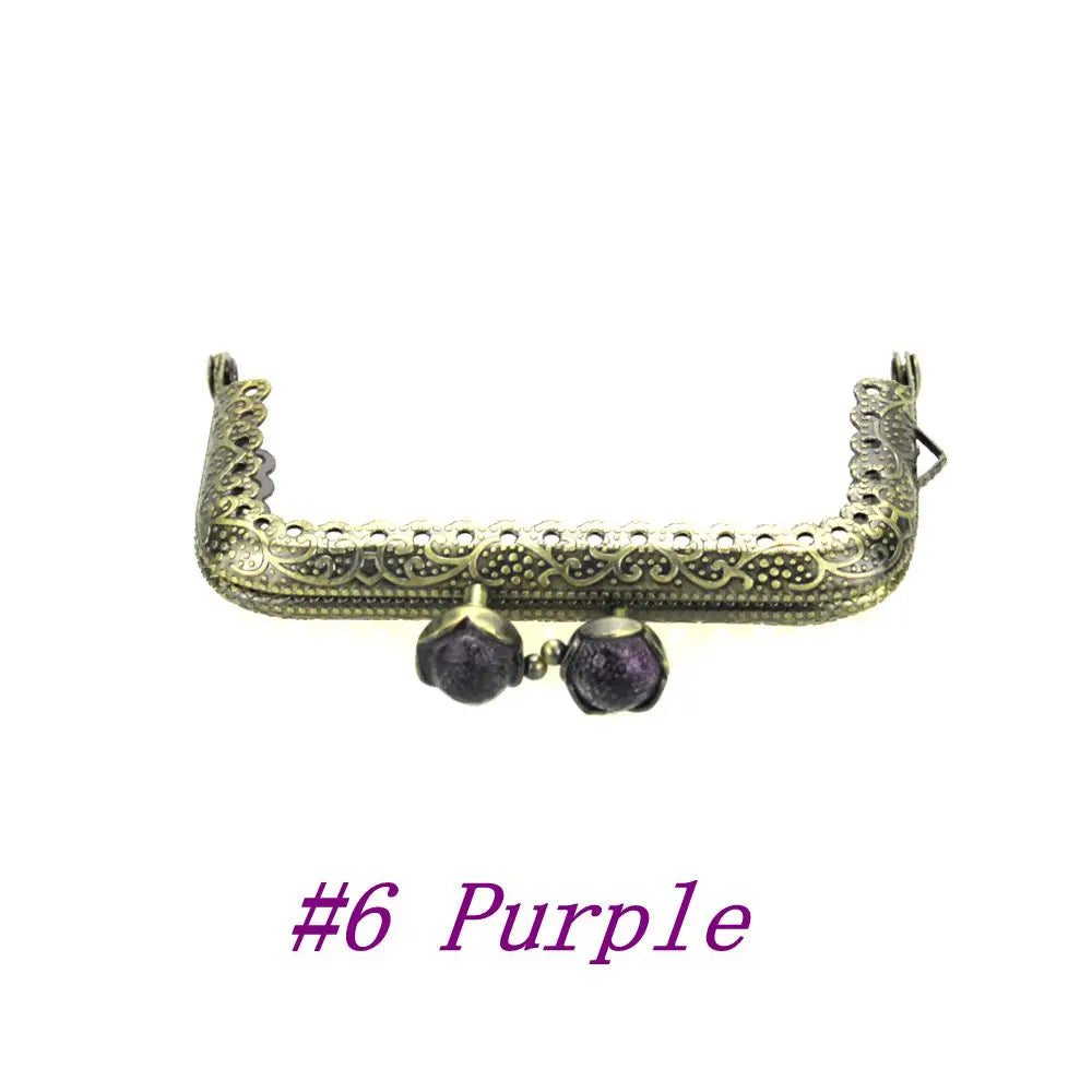 👛 Lot de 10 Fermoirs Carrés 8,5 cm