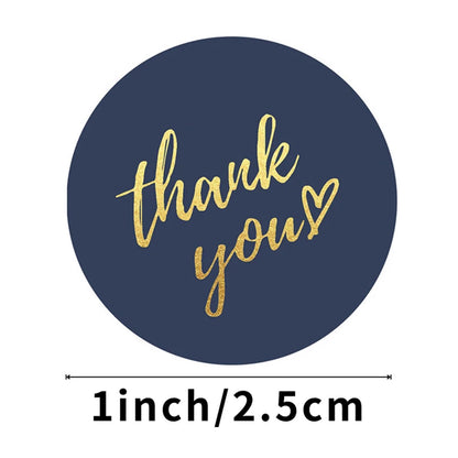 💙 Stickers “Thank You” – 50 à 500 pcs