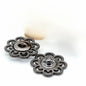 🌺 Boutons Pression Fleur Vintage