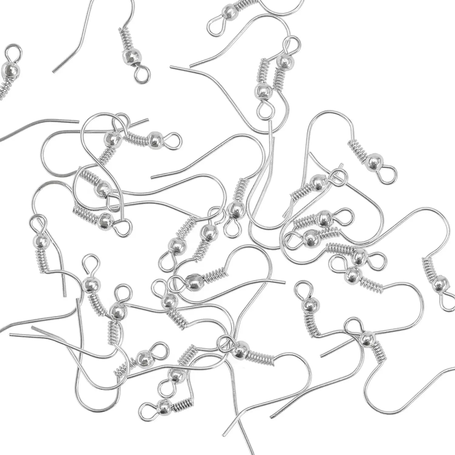 ✨ 100/200 pcs Crochets d’Oreilles Inox Hypoallergéniques