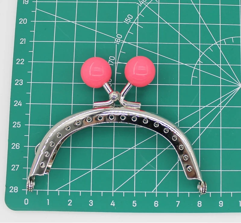 🧡 Fermoir Métal Argenté 8CM