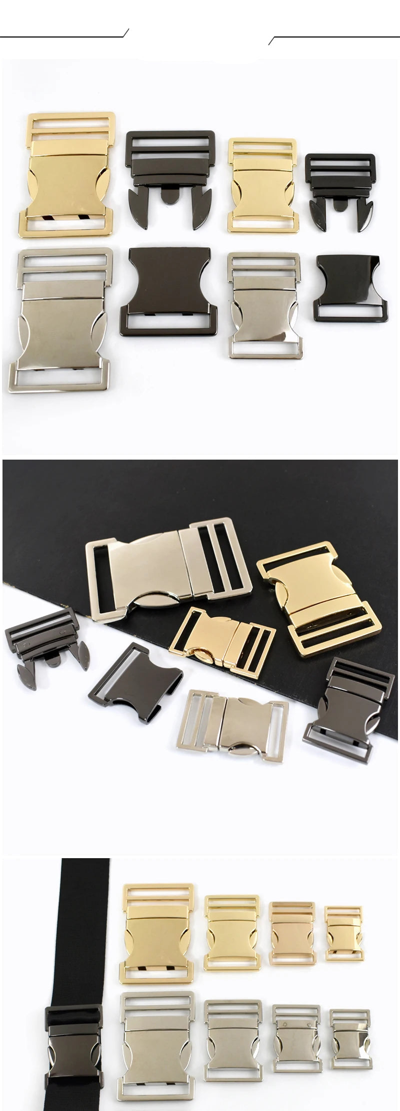 🧲 2 Boucles Métal à Dégagement Rapide