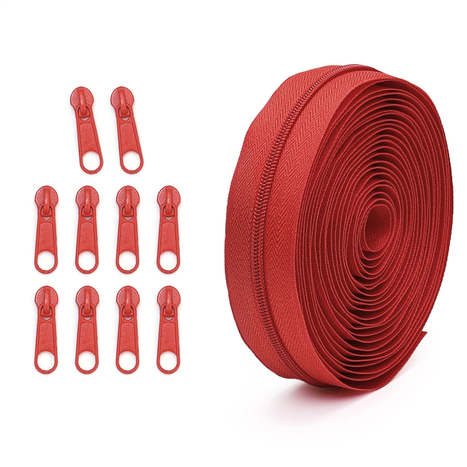 🧵 Set Fermeture Éclair + 10 Curseurs assortis