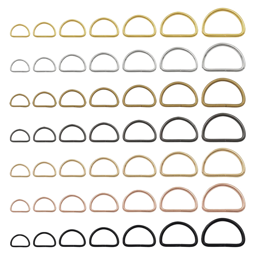 🔗 Lot de 20 Boucles Métalliques en D