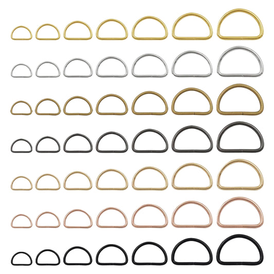🔗 Lot de 20 Boucles Métalliques en D
