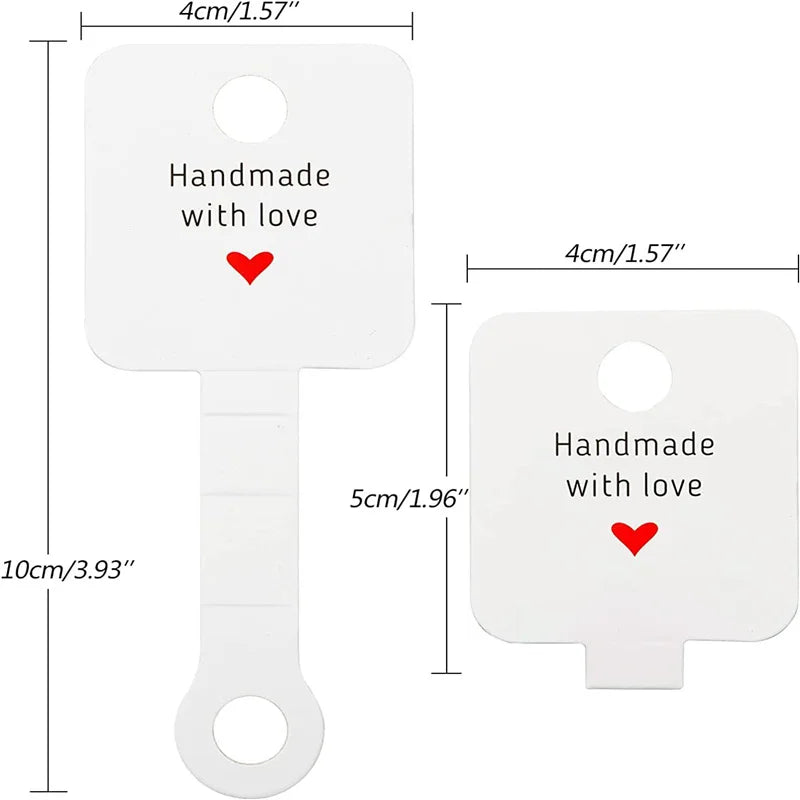 📦 50pcs Cartes Présentoirs Bijoux