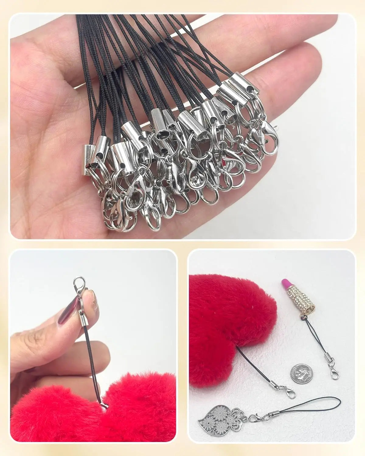 🔗 10/20/50pcs Lanières Mousqueton Nylon