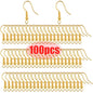 ✨ 100/200 pcs Crochets d’Oreilles Inox Hypoallergéniques