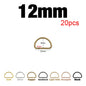 🔗 Lot de 20 Boucles Métalliques en D