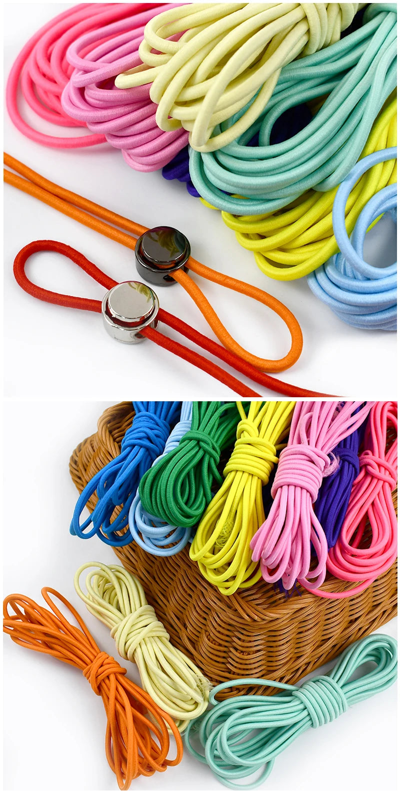 🌈 Cordon Élastique Rond 4mm