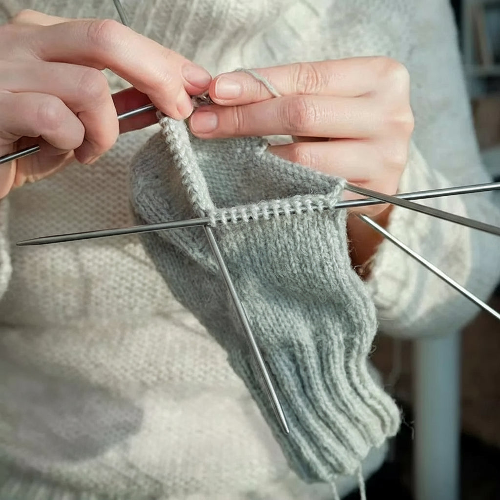🧶 Set d’Aiguilles à Tricoter en Acier Inoxydable