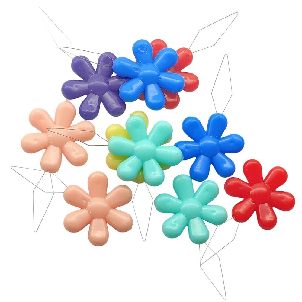 🌸 Lot de 10/20 Passe-Fils Faciles en Forme de Fleur 🧵