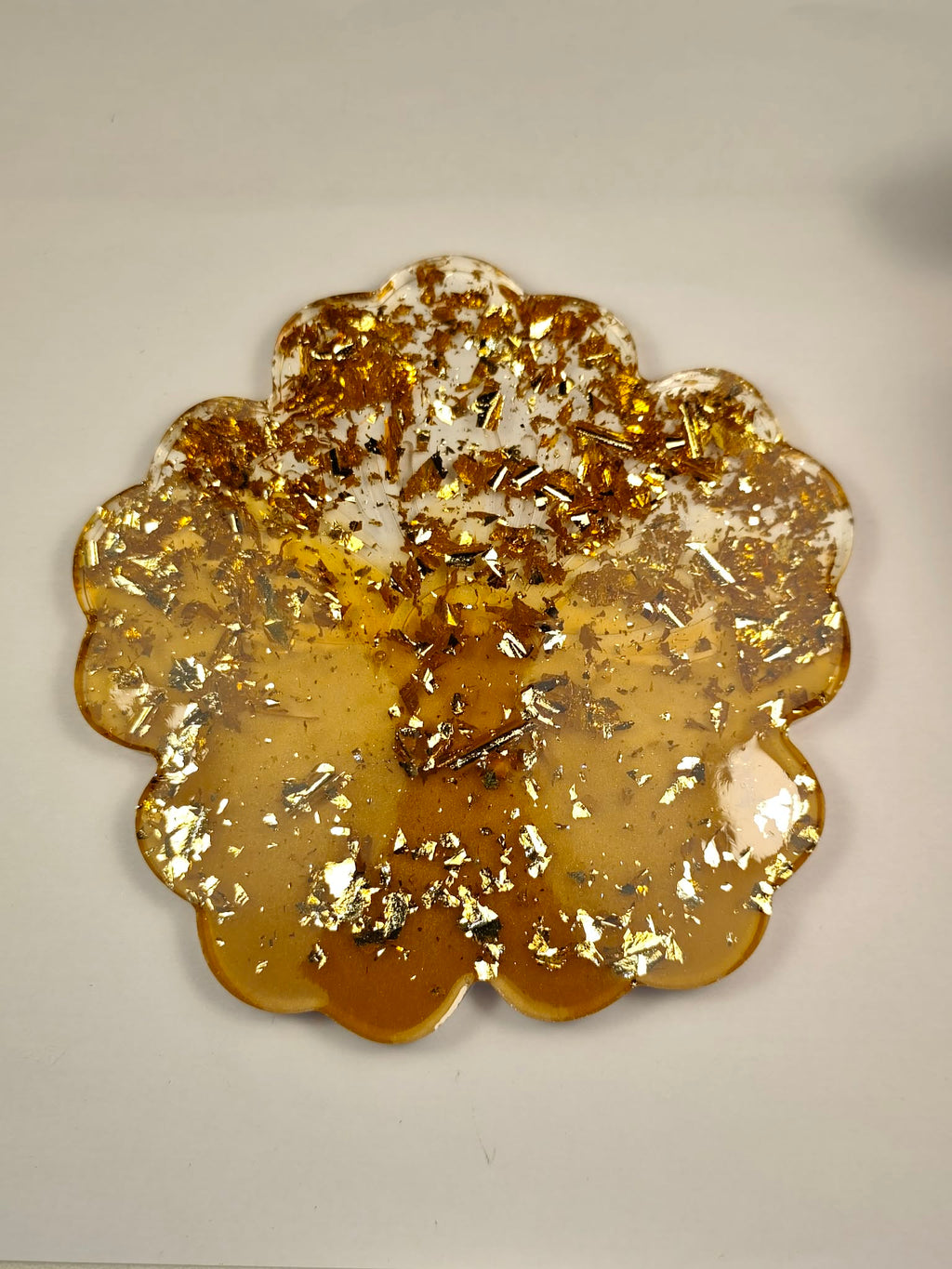 dessous de verre or et moutarde