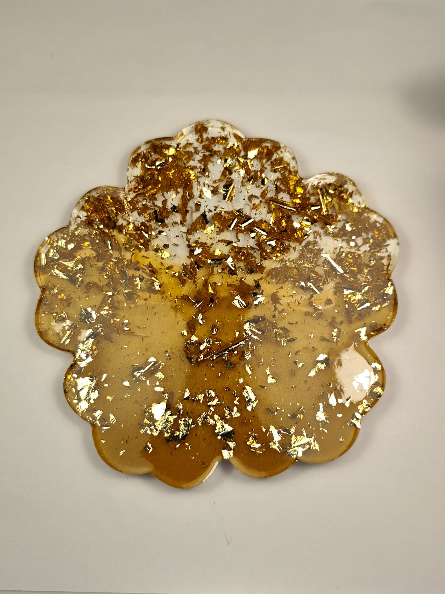 dessous de verre or et moutarde