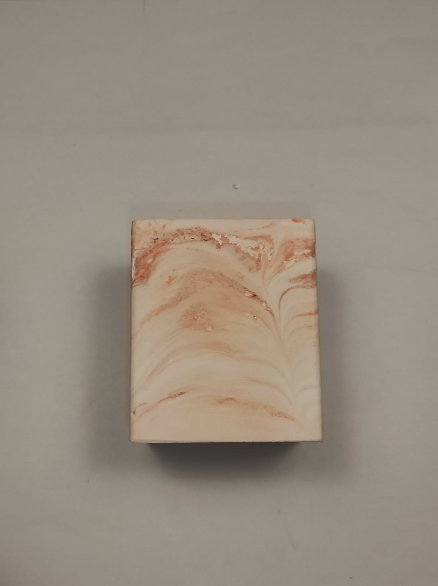 pot jesmonite carré orange