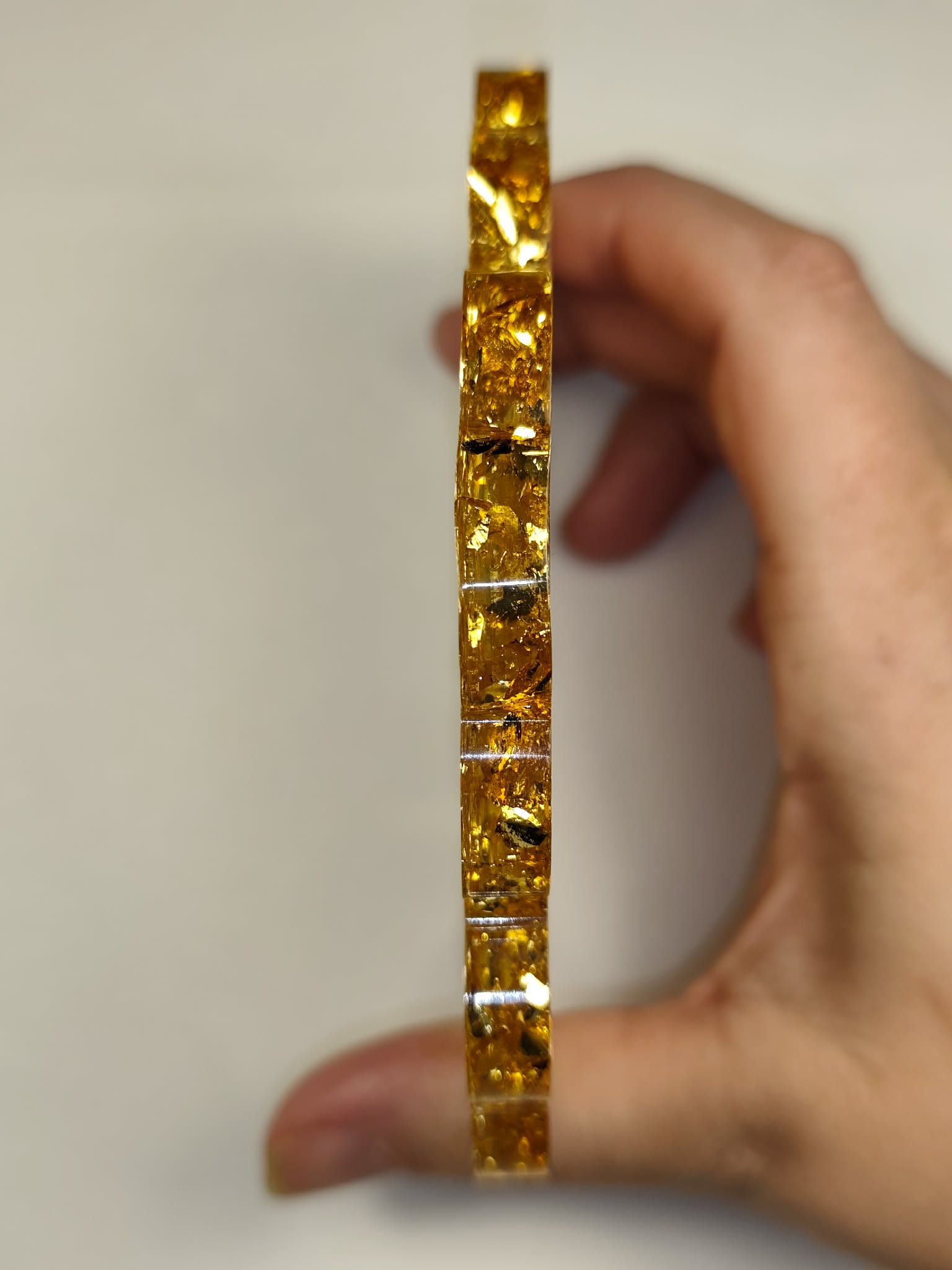 dessous de verre or et moutarde