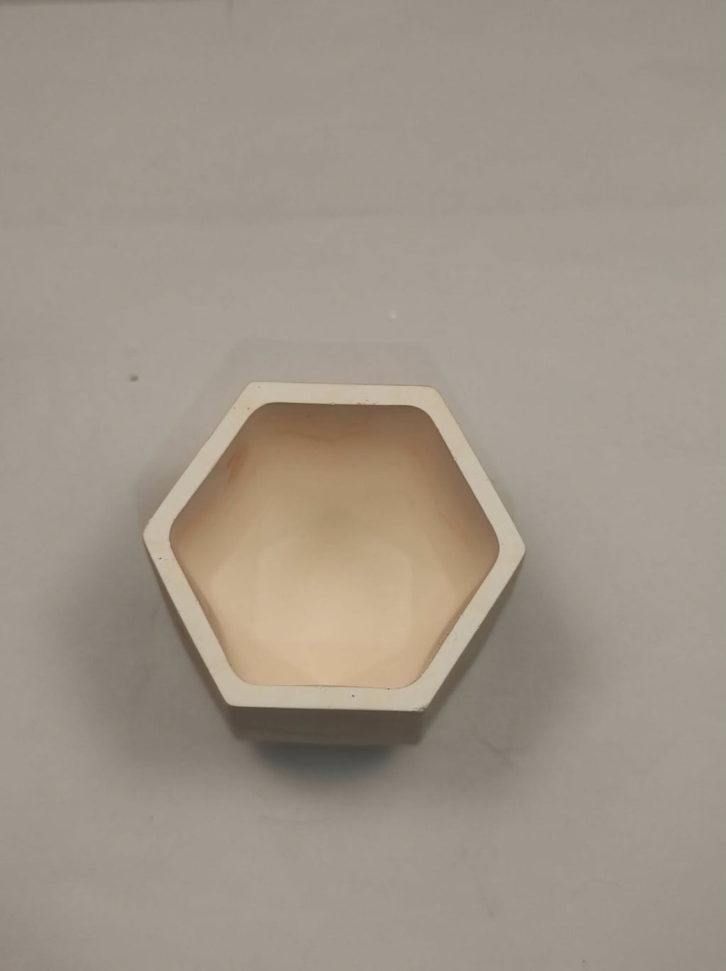 pot à crayon en jesmonite orangé