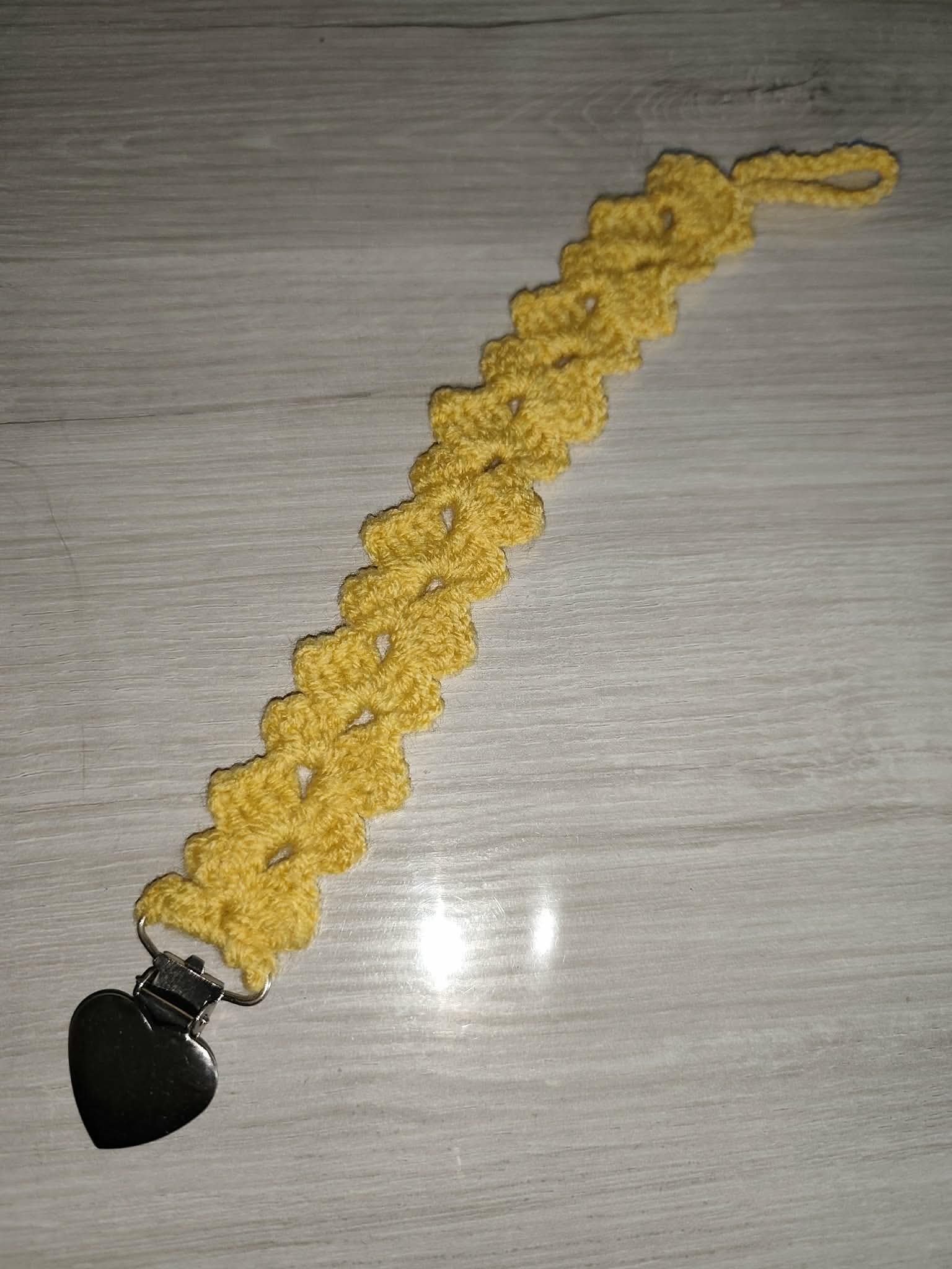 💗 Attache tétine éventail au crochet