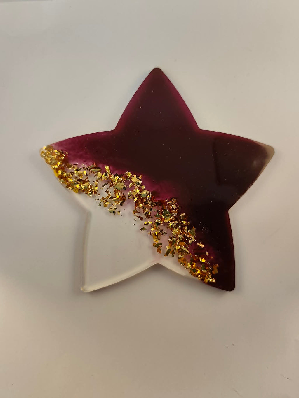Planche de nail art en résine époxy avec motif étoile