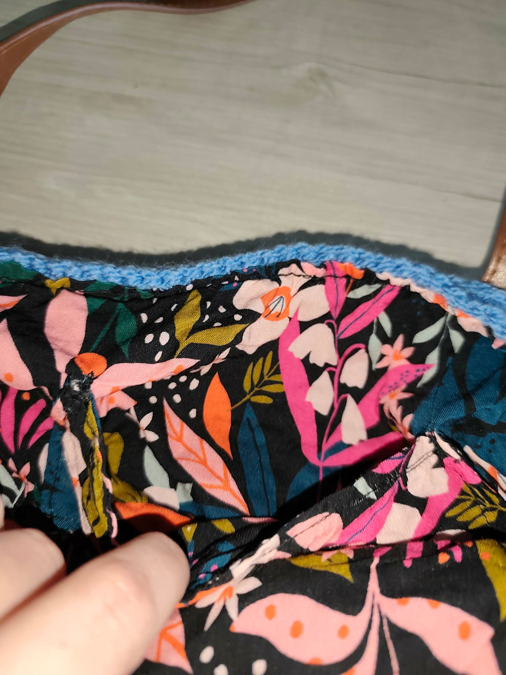 👜 Sac à main au crochet motif feuilles